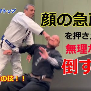 顔の急所 人中　護身術